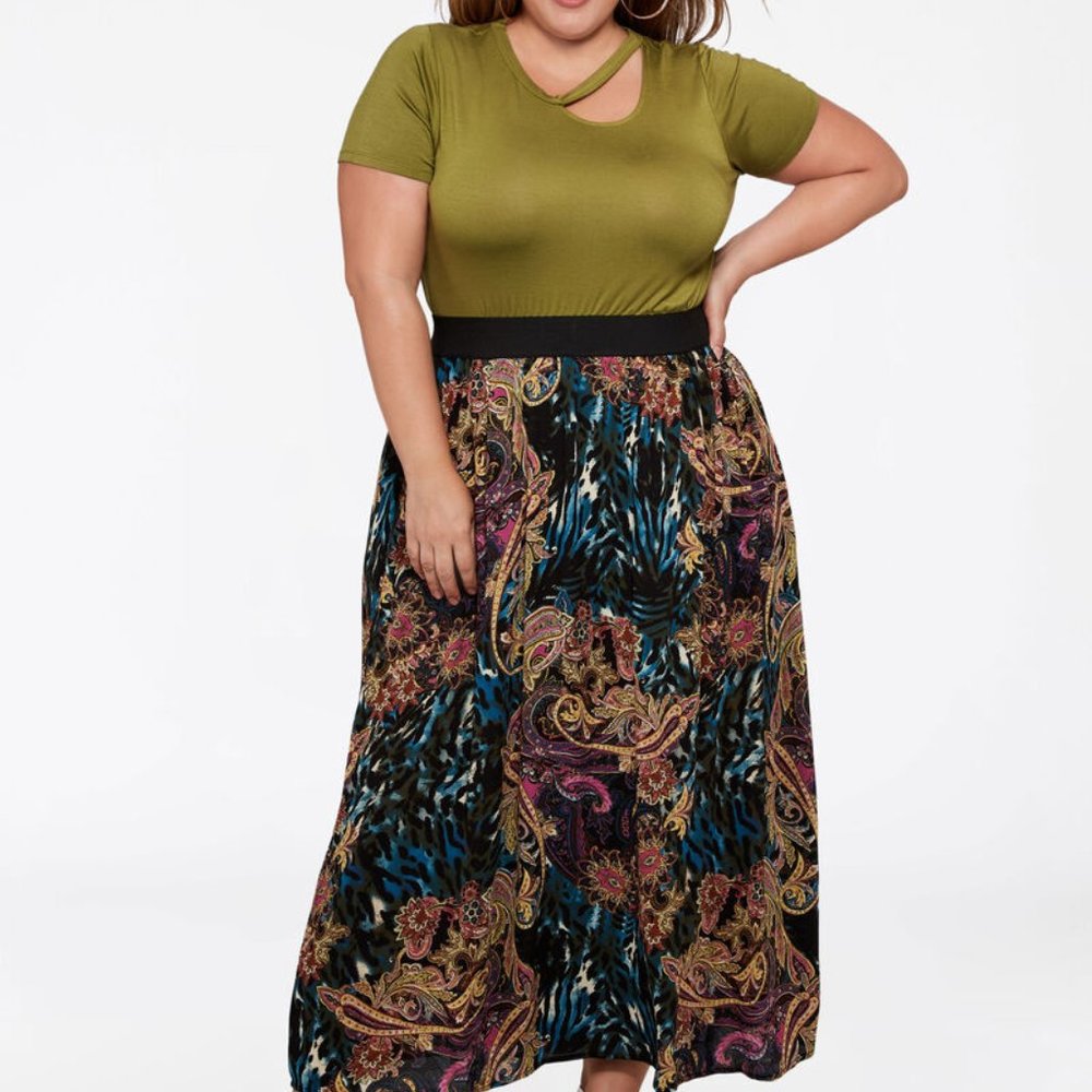 NWT ASHLEY STEWART SZ 18/20 SKIRT